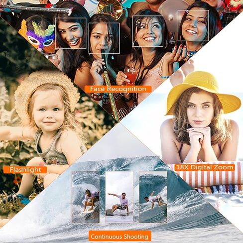 كاميرا مقاومة للماء كاميرات تحت الماء بدقة 56 ميجابكسل عالية الدقة 4K30FPS ومسجل فيديو وشاشات مزدوجة لصور السيلفي in Kuwait