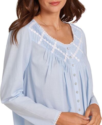 Eileen West Ballet Lightgown Long Sleeve Blue Print XL in Saudi Arabia