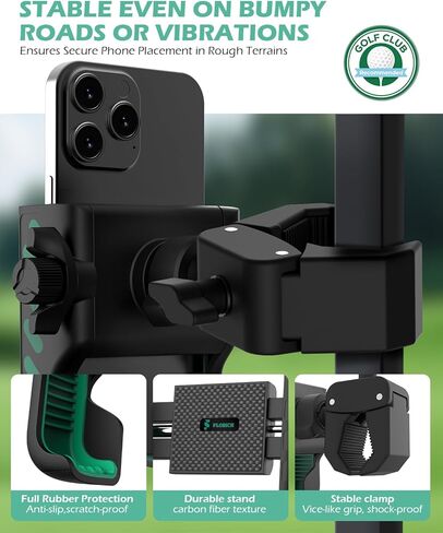FLORICH Golf Cart Phone Holder Mount Magnetic Phone Holder Compatible with EZGO/Club Car/Yamaha, Ultra Strength 52 Magnet Cell Phone Caddy Compatible with iPhone/Galaxy/Google Pixel in Kuwait