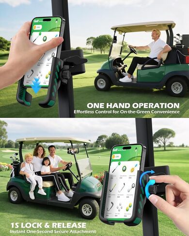 FLORICH Golf Cart Phone Holder Mount Magnetic Phone Holder Compatible with EZGO/Club Car/Yamaha, Ultra Strength 52 Magnet Cell Phone Caddy Compatible with iPhone/Galaxy/Google Pixel in Kuwait