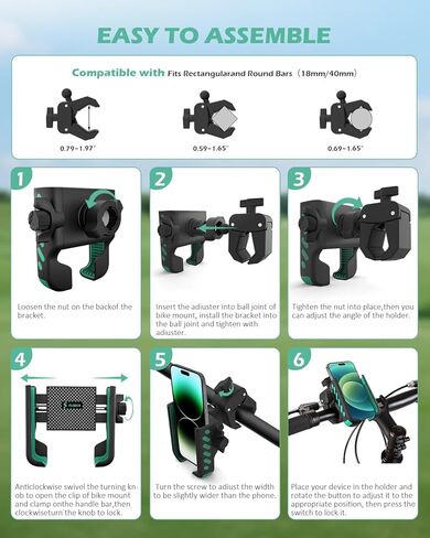 FLORICH Golf Cart Phone Holder Mount Magnetic Phone Holder Compatible with EZGO/Club Car/Yamaha, Ultra Strength 52 Magnet Cell Phone Caddy Compatible with iPhone/Galaxy/Google Pixel in Kuwait