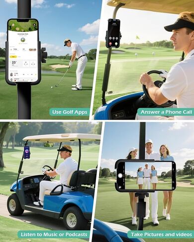 FLORICH Golf Cart Phone Holder Mount Magnetic Phone Holder Compatible with EZGO/Club Car/Yamaha, Ultra Strength 52 Magnet Cell Phone Caddy Compatible with iPhone/Galaxy/Google Pixel in Kuwait