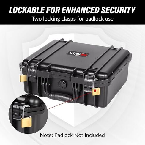 حافظة مسدس SEKKVY للمسدسات، حافظة مسدس صلبة مقاس 13 بوصة/14 بوصة/16 ​​بوصة مع رغوة مقطوعة مسبقًا، حافظة مقاومة للماء IP67 للسفر والصيد العسكري التكتيكي، صندوق تخزين واقٍ لبيريتا وسميث ويسون وغلوك in Kuwait