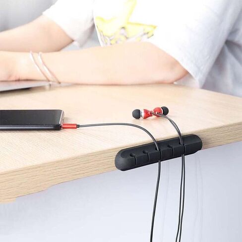 سطح المكتب أداة التشطيب حامل كابل سماعة الرأس سلك حامي إدارة الكبلات USB اكسسوارات السيارات السيارات (3 الكابلات) in Saudi Arabia