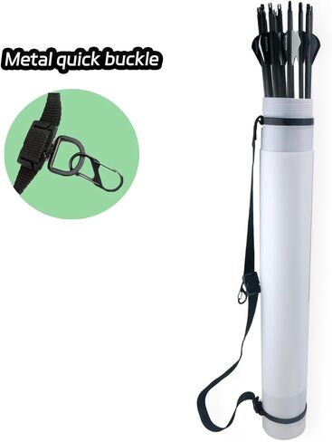 Arrow Tube Case Adjustable and Extendable Archery Arrow Holder Archery Quivers for Hunting, Target Shooting-Protective EVA Foam Arrow Insert Included in Saudi Arabia