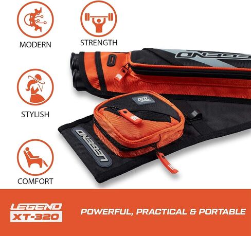 LEGEND XT320 Archery Quivers - Nylon Hip Quivers with 3 Arrow Tube Cases for Target Shooting - Adjustable Waist Belt, T-Slot, Storage Compartments for Accessories, Gear, Tools, Release Tab, Score Card in Kuwait