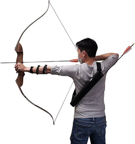 SAS Southland Archery Supply Leather Tube 17" Hip Quiver Arrow Holder with Belt Clip in Saudi Arabia