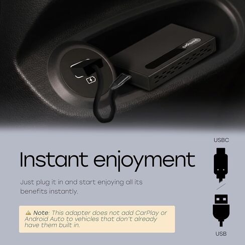 الصندوق الذكي - محول CarPlay اللاسلكي 3 في 1 ومحول Android التلقائي مع تطبيقات البث - Netflix، YouTube، مشغل فيديو السيارة TikTok - دونجل التوصيل والتشغيل لسيارات CarPlay السلكية OEM USB A & C in Saudi Arabia