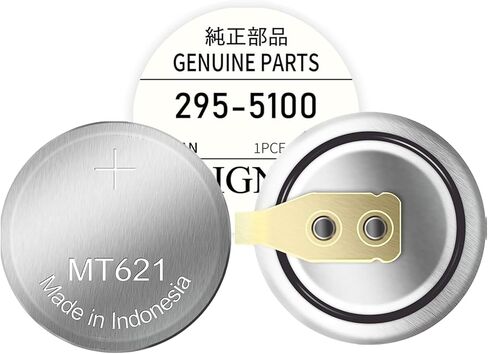 استبدال بطارية Nzzz 295-5100 MT621 القابلة لإعادة الشحن لساعات سيتيزن إيكو درايف - متوافقة مع مكثف ساعة 295-51/295-5100، BP10، E000، E001، E010، E011 وبطارية باناسونيك in Kuwait