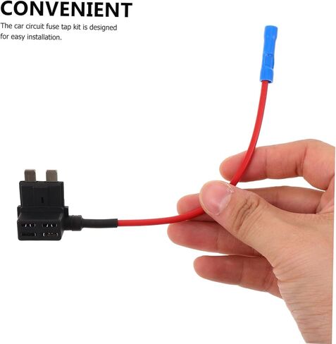 Mobestech 2 قطعة صندوق فيوز متوسط ​​طقم محول سيارة فيوز صنبور لكاميرا قياس سلك تيار مستمر مندمجة جاهزة سهلة التركيب غير متضمنة in Kuwait