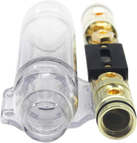 ZOOKOTO 250A 0/2/4 مقياس AWG مضخم الصوت للسيارات 1 في 1 خارج ANL حامل الصمامات كتل الكابل حامل توزيع لوحة ذهبية in Saudi Arabia