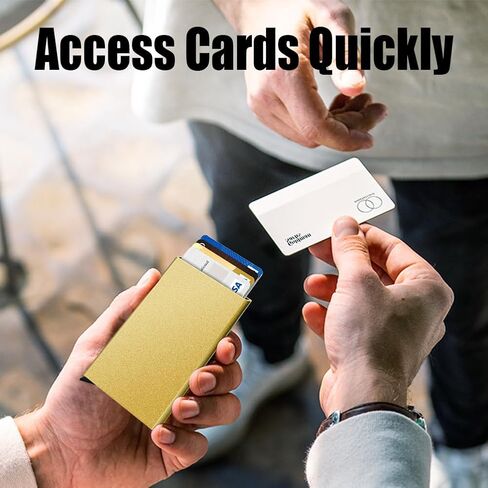 محفظة FurArt رفيعة صغيرة الحجم، محافظ جيب أمامية، حجب RFID، حامل بطاقة الائتمان للرجال والنساء in Kuwait