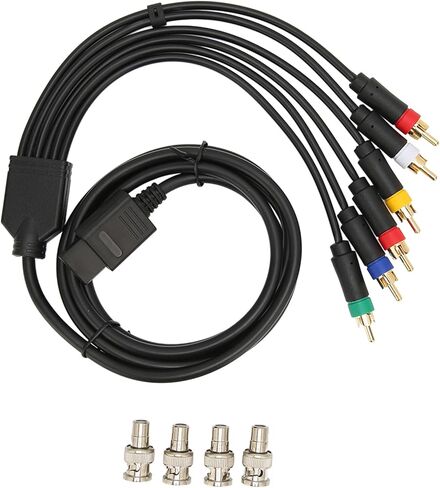 كابل مركب SUNGOOYUE RGB RGBS لـ NGC، N64، SFC، مادة PVC، مرونة عالية، شاشة CRT متوافقة مع رؤوس BNC in Saudi Arabia