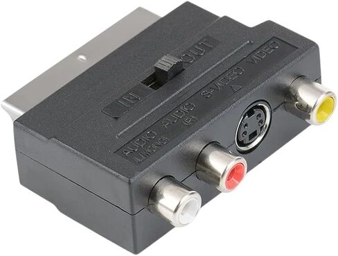 21 دبوس RGB Scart إلى 3 RCA- Video AV TV Adaptier مركب فيديو يسار يمين بديل لكابل جهاز عرض تلفزيون Audi OEM OEMo C0innect in Saudi Arabia