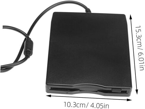 NOLITOY محرك أقراص مرنة خارجي USB محمول، قارئ أقراص مضغوطة خفيف الوزن مع نقل بيانات ثابت وتصحيح الأخطاء للكمبيوتر المحمول in Kuwait