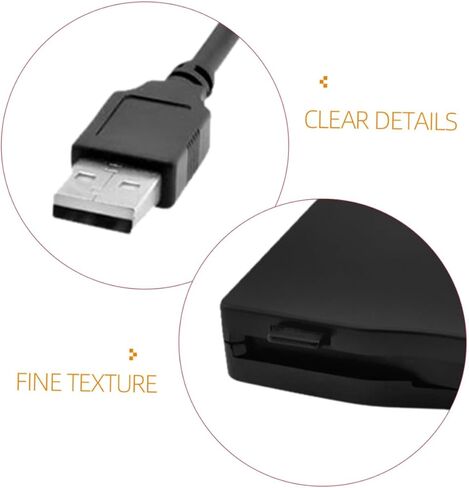 NOLITOY محرك أقراص مرنة خارجي USB محمول، قارئ أقراص مضغوطة خفيف الوزن مع نقل بيانات ثابت وتصحيح الأخطاء للكمبيوتر المحمول in Kuwait