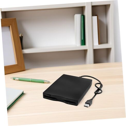 NOLITOY محرك أقراص مرنة خارجي USB محمول، قارئ أقراص مضغوطة خفيف الوزن مع نقل بيانات ثابت وتصحيح الأخطاء للكمبيوتر المحمول in Kuwait