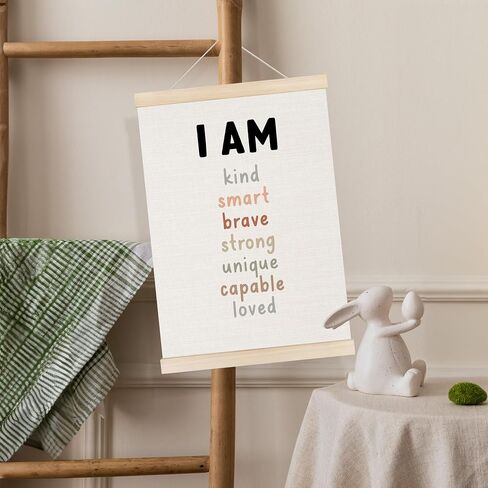 Koesus Inspirational Classrooproom Art Art Poster Frame 12x16 بوصة مجموعة من 3 ، تأكيدات إيجابية للأطفال ، صور تحفيزية للقطن. in Kuwait