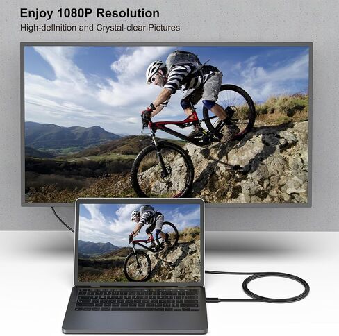كابل USB C إلى VGA بطول 3 أقدام، كابل USB من النوع C إلى VGA [متوافق مع Thunderbolt 3/4] مع iPhone 15 Pro/Max، MacBook Pro/Air 2023، iPad Pro، iMac، S23، XPS 17، Surface Book 3 والمزيد in Saudi Arabia
