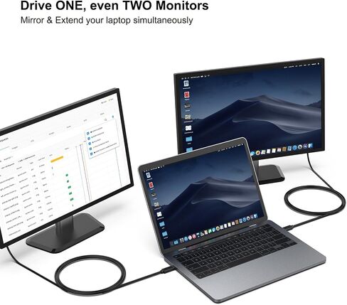 كابل USB C إلى VGA بطول 3 أقدام، كابل USB من النوع C إلى VGA [متوافق مع Thunderbolt 3/4] مع iPhone 15 Pro/Max، MacBook Pro/Air 2023، iPad Pro، iMac، S23، XPS 17، Surface Book 3 والمزيد in Saudi Arabia
