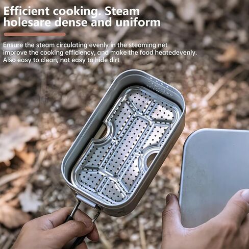 Campingmoon 304 Stainless Steel Lunch Box Steaming Rack for Lunch Box S-1609/H-1609Outdoor Camping Picnic Accessories in Saudi Arabia