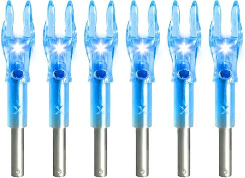 6 حزمة X/S مضاءة Nocks للسهام.204".233".244.246"داخل القطر الرماية Led Nocks الصيد يقرع in Kuwait