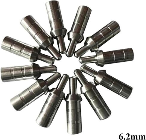 Pin Bushings - Premium 6.2 Anti-Shock Nock Protectors for Arrow Shafts - Compatible with Any Pin Nock - Machined from 7075 Aluminum - Dozen Pack in Saudi Arabia