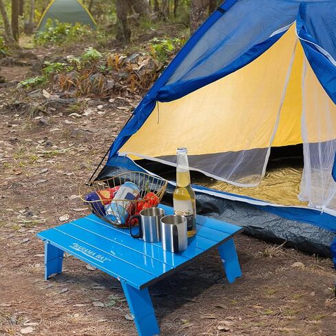 Old Bahama Bay Ultralight Aluminum Table, 88lbs/40kg Weight Capacity,Foldable Small Beach Table with Retractable Legs,Suitable for Picnic Camping Outdoor Hiking in Kuwait