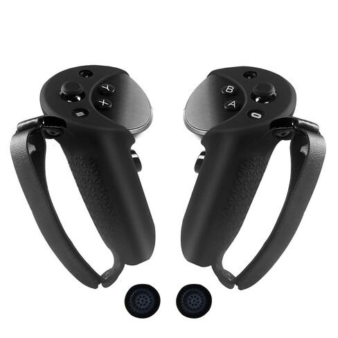 غطاء مقابض وحدة التحكم CHONIMAR متوافق مع ملحقات Oculus Quest 3، مع غطاء فتح البطارية وحزام مضاد للانفصال in Kuwait