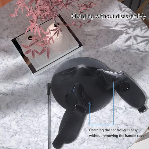 غطاء مقابض وحدة التحكم CHONIMAR متوافق مع ملحقات Oculus Quest 3، مع غطاء فتح البطارية وحزام مضاد للانفصال in Kuwait