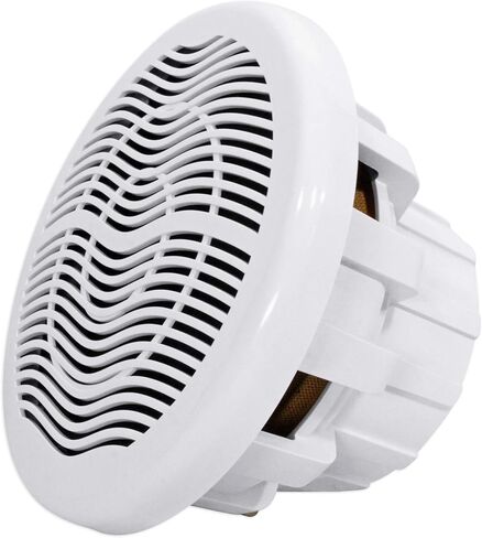 Rockville MS10LW Bundle: 10-in 2400-Watt Marine Subwoofer with LED, DBM50 4000-Watt 5-Channel Amplifier with Mic, RMWK4 Amp Installation Kit, (2) MRCA25 25ft RCA Cables, 5-Items in Saudi Arabia