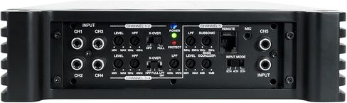 Rockville MS10LW Bundle: 10-in 2400-Watt Marine Subwoofer with LED, DBM50 4000-Watt 5-Channel Amplifier with Mic, RMWK4 Amp Installation Kit, (2) MRCA25 25ft RCA Cables, 5-Items in Saudi Arabia