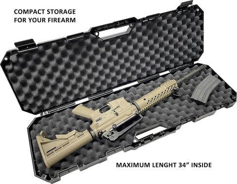 حافظة مسدس MTM Case-Gard RC34 SBR، حافظة بندقية ذات ماسورة قصيرة صلبة، 34 بوصة، مثالية للمخزون القابل للطي، صنع في الولايات المتحدة الأمريكية in Saudi Arabia