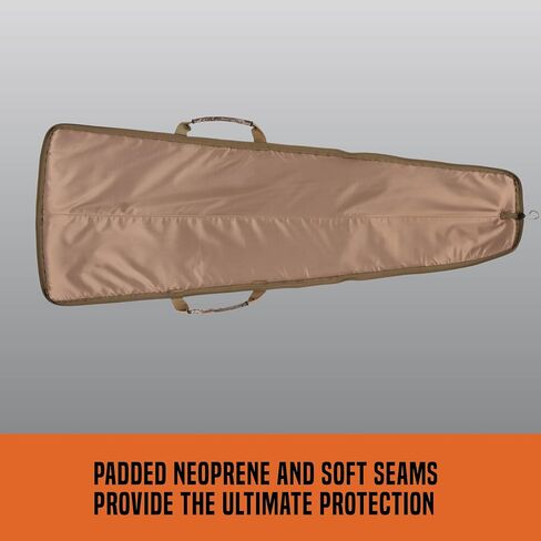 Allen Company Gear Fit Pursuit Waterfowl Shotgun Case - 52" Lockable Soft Gun Case with Adjustable Panel - Neoprene Pockets with Oversized Storage for Hunting Gearl - Realtree Max-7 Camo in Saudi Arabia
