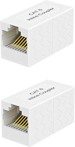 موصل RJ45 مقرنة إيثرنت أنثى إلى موصل RJ45 أنثى (3 قطع، أسود) in Kuwait