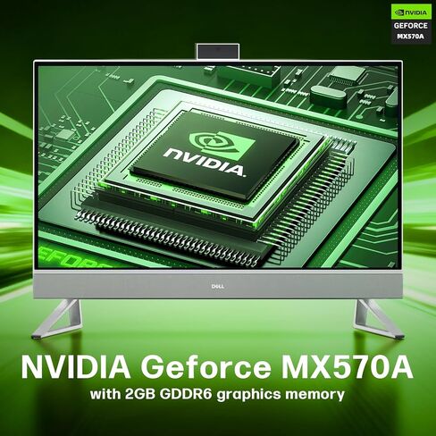 كمبيوتر مكتبي ديل انسبايرون 7730 الكل في واحد، شاشة لمس 27 بوصة، كور 7-150U (حتى 5.4 جيجاهرتز)، ذاكرة الوصول العشوائي DDR5 سعة 32 جيجابايت، 1 تيرابايت SSD، NVIDIA GeForce MX570A، Copilot AI، Windows 11 Pro، لوحة مفاتيح وماوس لاسلكي، مع ملحقات in Kuwait