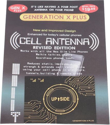 Dpofirs Mobile Phone Signal Amplification Stickers, Powerful Reception Amplification Kit for Elevators, Mountaineering Tunnels, Black Gold for Boats, Mountains in Saudi Arabia