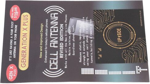 Dpofirs Mobile Phone Signal Amplification Stickers, Powerful Reception Amplification Kit for Elevators, Mountaineering Tunnels, Black Gold for Boats, Mountains in Saudi Arabia