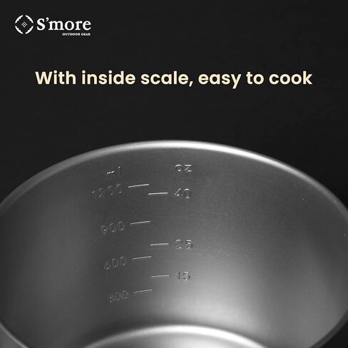 S'More Titanium Cooking Set, Pot and Pan 2 in 1 with Folding Handle, Ultralight Eco-Friendly Camping Cookware for Traveling, Picnic, and Hiking in Saudi Arabia