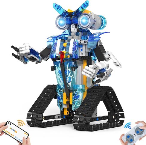 Robot Toys for 8-16 Year Old Boys Girls Kids with APP or Remote Control Science Programmable Building Block Kit, STEM Projects Educational Birthday Gifts in Saudi Arabia