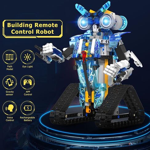Robot Toys for 8-16 Year Old Boys Girls Kids with APP or Remote Control Science Programmable Building Block Kit, STEM Projects Educational Birthday Gifts in Saudi Arabia