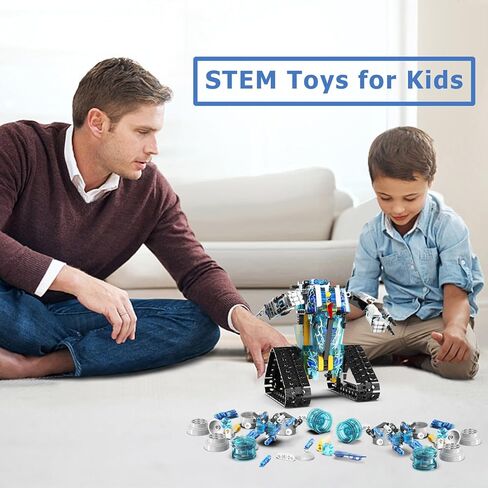 Robot Toys for 8-16 Year Old Boys Girls Kids with APP or Remote Control Science Programmable Building Block Kit, STEM Projects Educational Birthday Gifts in Saudi Arabia