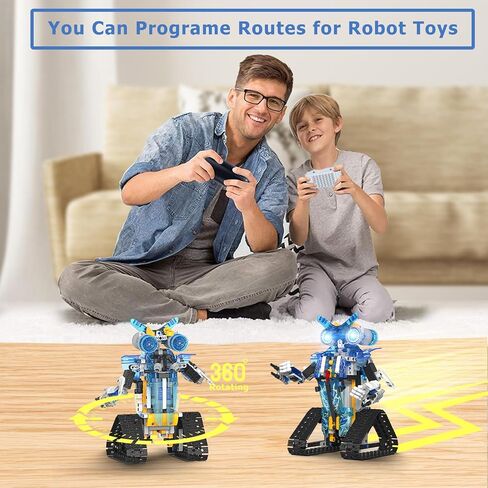 Robot Toys for 8-16 Year Old Boys Girls Kids with APP or Remote Control Science Programmable Building Block Kit, STEM Projects Educational Birthday Gifts in Saudi Arabia