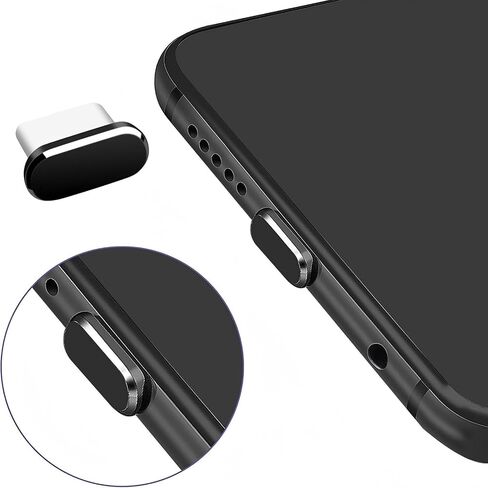 4 عبوات من قابس الغبار USB C مع فرشاة تنظيف، غطاء حماية لمنفذ الشحن من النوع C المضاد للغبار in Saudi Arabia