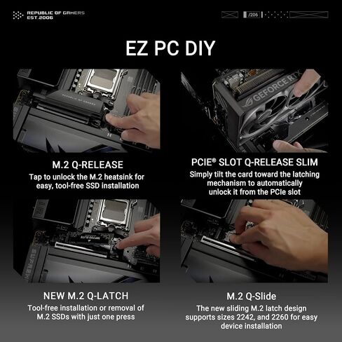 ROG Crosshair X870E Hero BTF AMD ATX Board with Hidden-Connector Design & high-Power GPU Slot for Clean Cable Management, 18+2+2 Power, DDR5, WiFi 7, 5X M.2, PCIe 5.0, USB4, Advanced AI PC Ready in Saudi Arabia