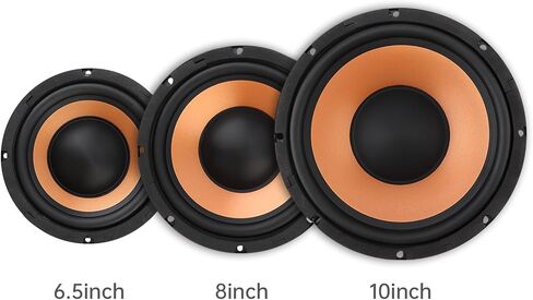 مكبر صوت جهير 8 بوصة، قطعتان من مكبرات صوت السيارة ذات استجابة ترددية واسعة ومكبر صوت ستيريو للسيارة الصوتية/المسارح المنزلية in Kuwait