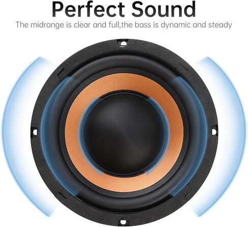 مكبر صوت جهير 8 بوصة، قطعتان من مكبرات صوت السيارة ذات استجابة ترددية واسعة ومكبر صوت ستيريو للسيارة الصوتية/المسارح المنزلية in Kuwait