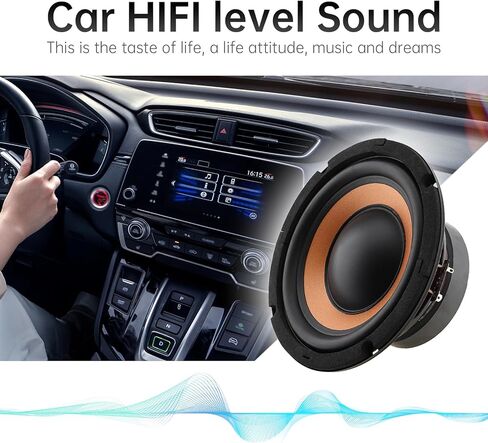 مكبر صوت جهير 8 بوصة، قطعتان من مكبرات صوت السيارة ذات استجابة ترددية واسعة ومكبر صوت ستيريو للسيارة الصوتية/المسارح المنزلية in Kuwait