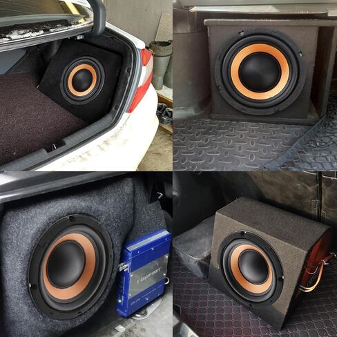 مكبر صوت جهير 8 بوصة، قطعتان من مكبرات صوت السيارة ذات استجابة ترددية واسعة ومكبر صوت ستيريو للسيارة الصوتية/المسارح المنزلية in Kuwait