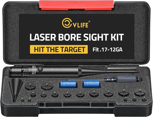 مجموعة Bore Sight Laser تناسب عيار 0.17 إلى 12GA، مجموعة أدوات رؤية ليزر احترافية باللون الأحمر/الأخضر لجميع الأسلحة، مجموعة رؤية متعددة العيار لبنادق الصيد والمسدسات والمسدسات in Saudi Arabia